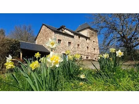 najac. propriété de caractère rénovée avec vue exceptionnelle