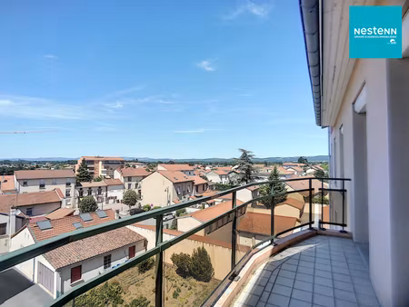 montrond les bains - t2- 50 m² - balcon 7 m² + cave en plein centre ville !