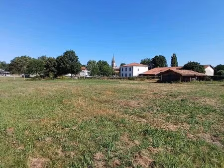 au centre de laluque  terrain de 2400 m² constructibles