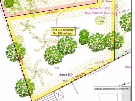 dernière opportunité : terrain viabilisé de 657m²