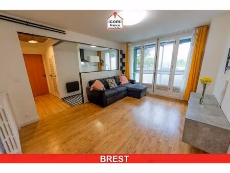finistere - brest (29200) - a vendre - appartement t3 56m² - 2 chambres - dalle beton -...