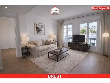 finistere - brest (29200) - a vendre - appartement t4 - 3 chambres avec dressing - piece..