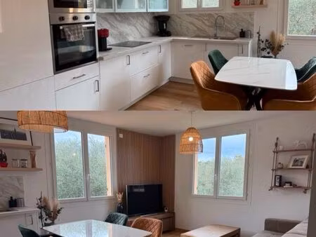 mougins - superbe appartement haut de villa + jardin - calme absolu