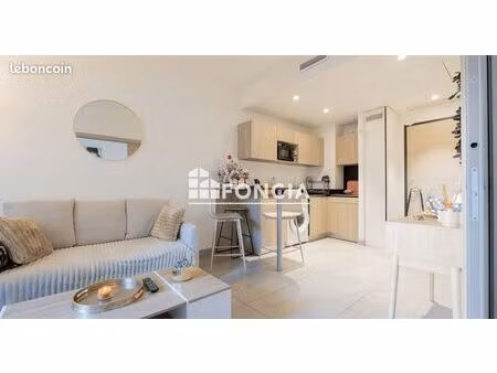 cannes centre marechal juin/lacour/cirrode t2 de 32 m2+terrasse 10m2+parking rés. standing