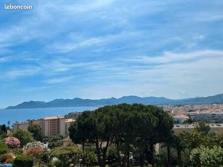a vendre - f2 traversant 52m2 avec terrasse vue mer