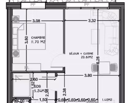 vente appartement 2 pièces 38 m² à morsang-sur-orge (91390)  189 000 €