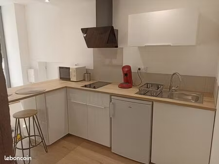 studio meublé et rénové rue du collège