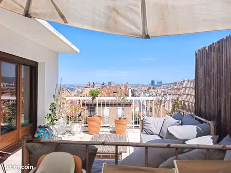 appartement 3 pièces avec vue et terrasse saint victor