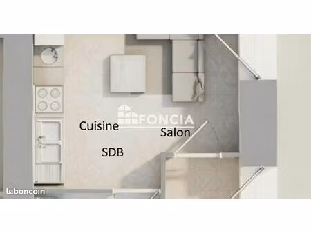 à vendre appartement 2 pièces 29 m² - lent 01240- a rénover