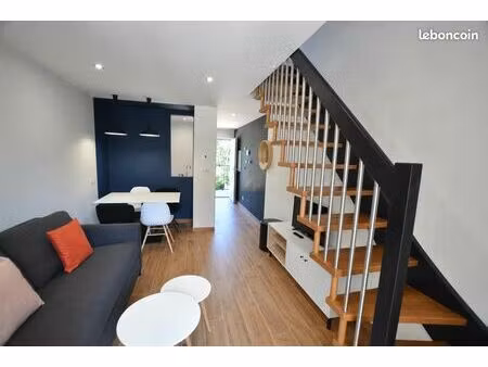 t2 duplex meublé – 40 m² – balcon – parking – rentabilité immédiate