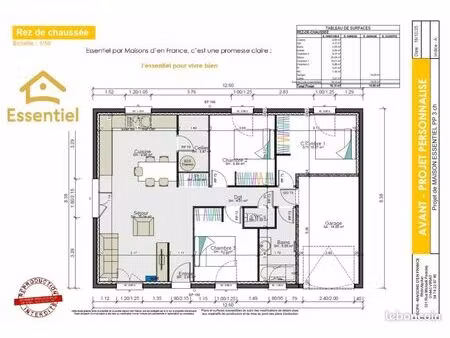 maison 4 pièces 76 m²