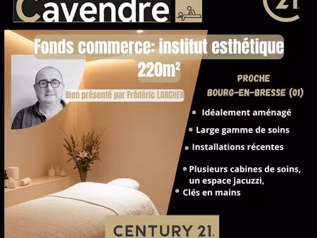 fonds de commerce 220 m² bourg en bresse