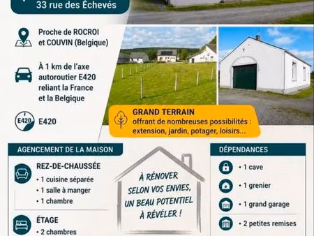 maison à rénover à gué d'hossus