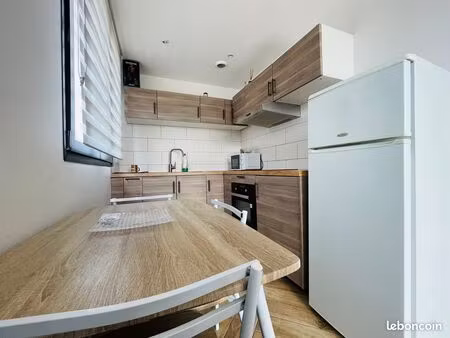 location t2 meublé  en duplex mezzanine  entièrement rénové à neuf- 42m² dans maison indiv
