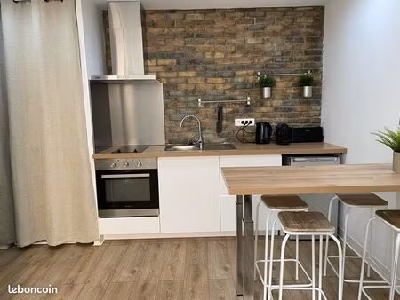 apparemment meublé 26 m2 -bien agencé-pointe rouge