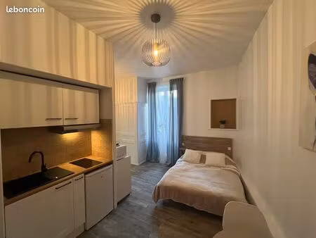appartement f1 meublé - très bon état - loyer 440