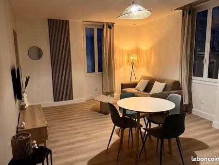 spacieux t3 rénové et meublé