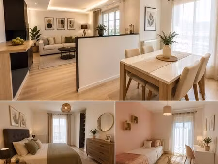 f3 lumineux sans frais d’agence 60 m² avec balcon + parking – thiais – 249 000