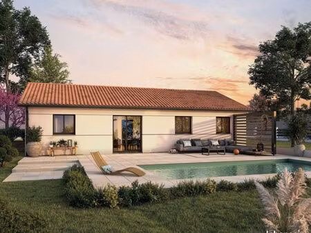 maison traditionnelle de plain-pied 84 m² avec 3 chambres et garage sur terrain viabilisé 