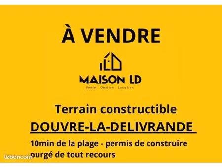 terrain 313 m² douvres la delivrande