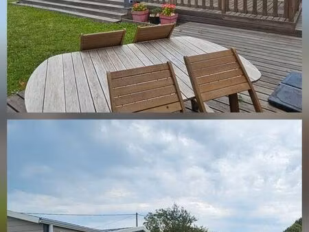 à vendre – mobil-home tout confort à lion-sur-mer  à 10 minutes à pied de la plage