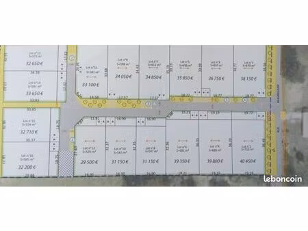 terrain à vendre à ecoyeux libre de constructeur 30% moins cher