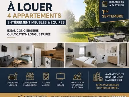 t2 meublé pour conciergerie
