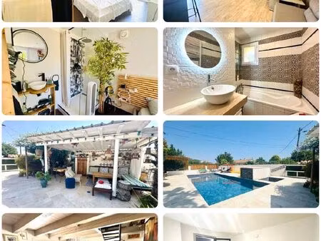 maison avec piscine + studio t1 indépendant - puget-ville