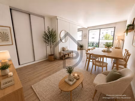 deux pieces de 51 m² avec balcon et cave
