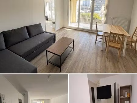 ? t2 meublé 52m² terrasse — quartier cœur de ville  bobigny
