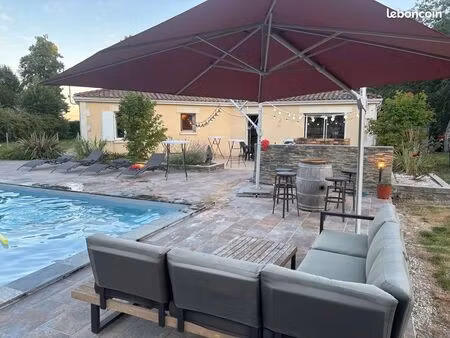 charmante maison de 116 m² avec piscine sur grand terrain – boisné-la-tude (16380)