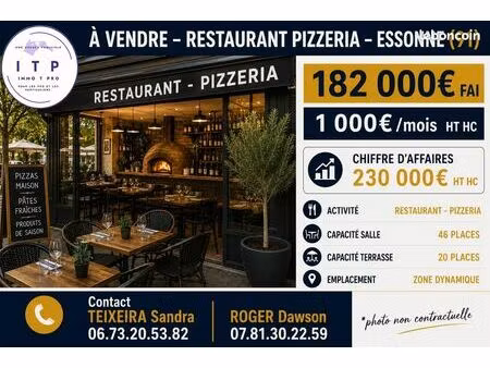 pizzeria 167 m² itteville
