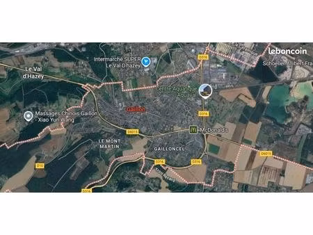 terrain 900 m² gaillon