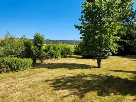 maison mitoyenne avec beau terrain au calme