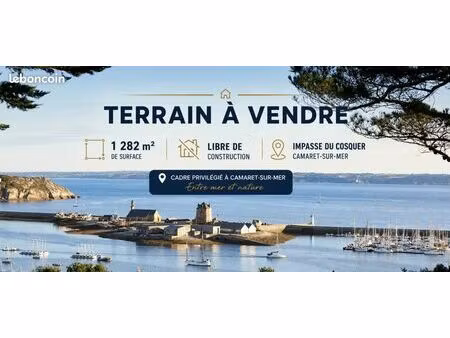 terrain 1282 m² camaret-sur-mer