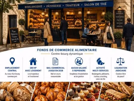 boulangerie  pâtisserie  traiteur 280 m² vald yerre
