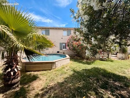 maison familiale 132 m² - jardin méditerranéen - piscine - garage - dpe b