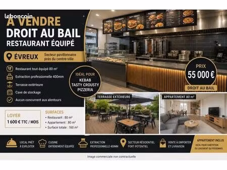 fond de commerce + appartement