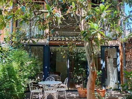 busca / jardin des plantes – maison de ville rénovée avec jardin au calme