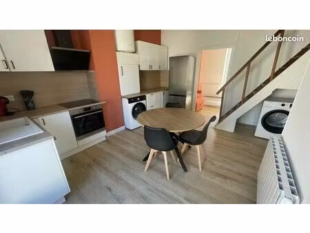 à louer – maison de ville meublée 55 m² avec jardin