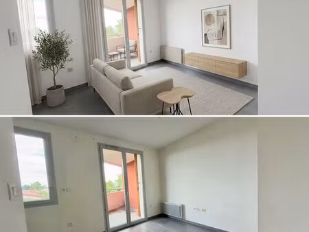 t2 lumineux avec terrasse sans vis-à-vis – aucamville