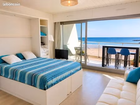 studio meublé 36 m² – terrasse vue mer – parking privé