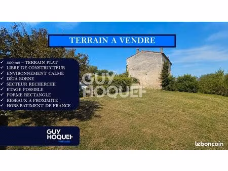terrain 300 m² portets