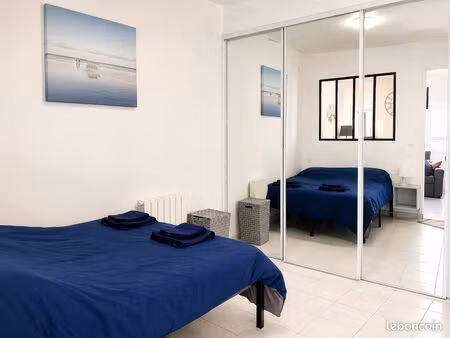 t2 meublé climatisé – quartier jean jaurès – sans frais d’agence