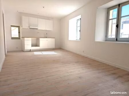 t2 57m2 rénové isolé climatisé centre ville