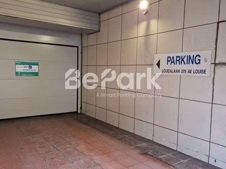 parking à louer à louise 375 ixelles (vbe38280)