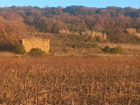 terrain avec mazet à gabian non constructible