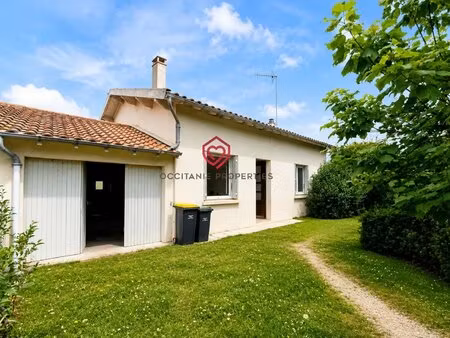 maison de plain pieds avec garage et jardin