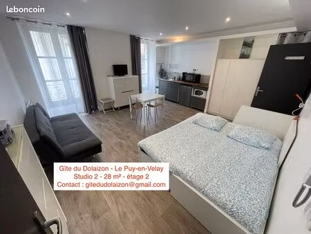 studio meublé 28 m²