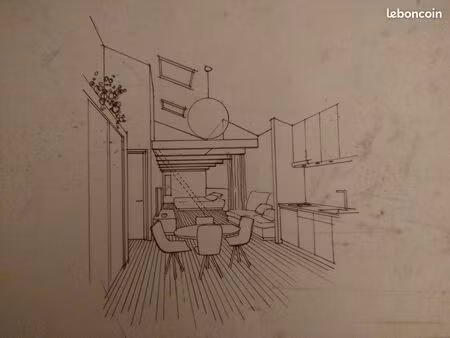 studio indépendant meublé 23m2 à louer